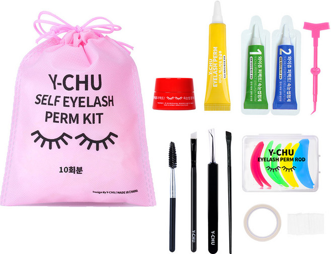 와이츄 시즌2 셀프 속눈썹펌 키트 풀세트 10회분, 혼합색상, 1세트