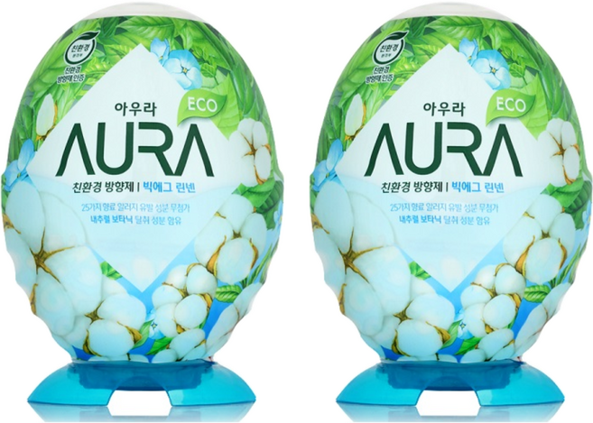 아우라 빅에그 실내용 방향제, 440ml, 2개, 린넨