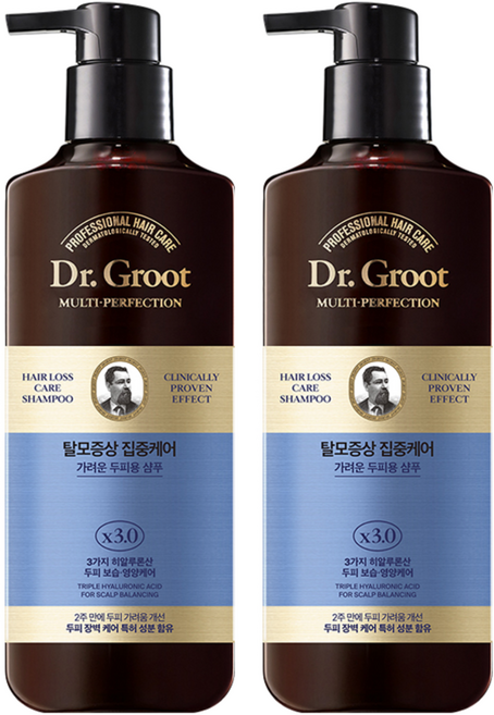 닥터그루트 멀티 퍼펙션 탈모케어 가려운 두피용 샴푸 아로마틱허벌향, 400ml, 2개