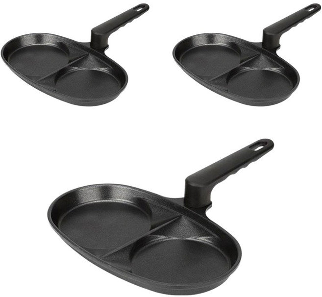 키친아트 휴브 2구 프라이팬, 24.7cm, 3개