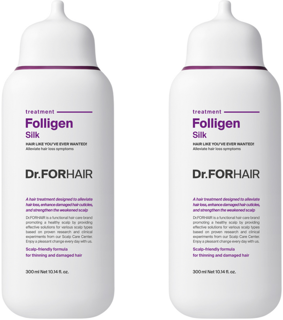닥터포헤어 폴리젠 실크 단백질 손상모 트리트먼트, 300ml, 2개