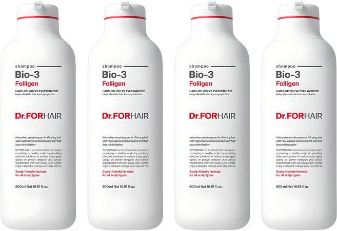 닥터포헤어 폴리젠 바이오3 샴푸, 500ml, 4개