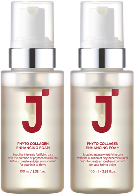 제이숲 피토 콜라겐 인핸싱 폼 헤어앰플, 100ml, 2개