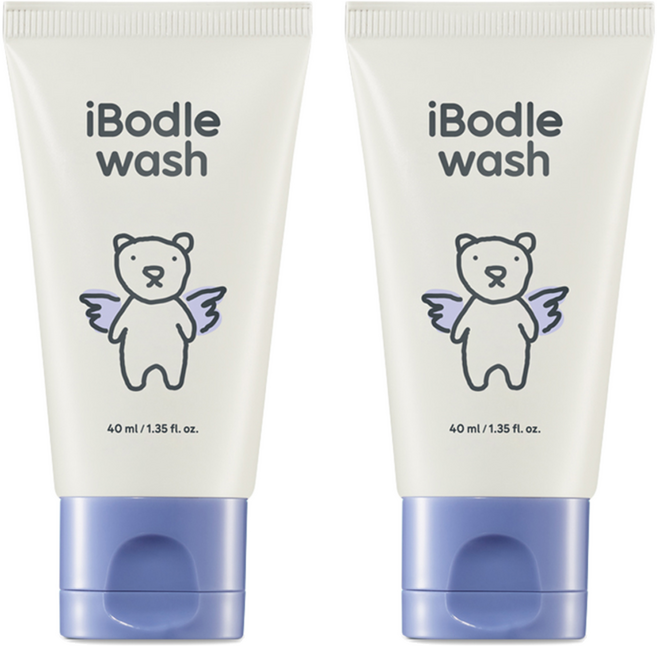 아이보들 페이스 바디워시 그린플로랄향, 2개, 40ml