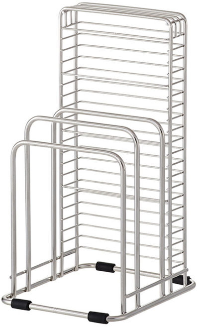ASVEL SPOSE 砧板刀具架 堅固耐用 瀝水通風, 銀色, 1個