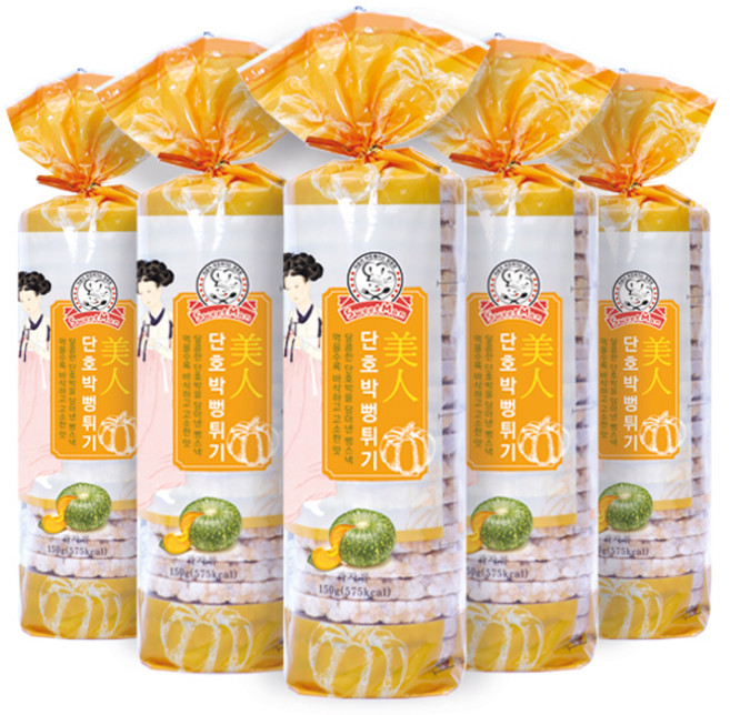 스위트맨 미인 단호박 뻥튀기, 150g, 5개