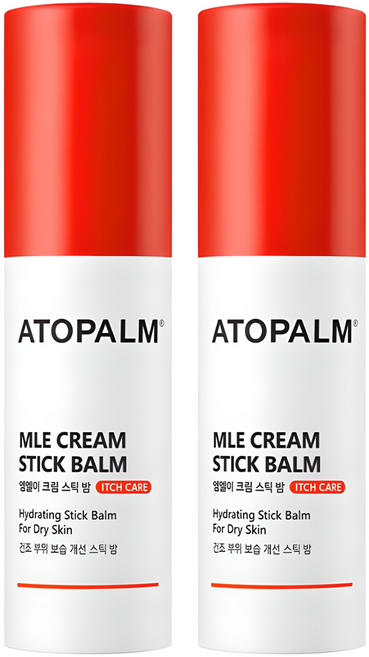 아토팜 MLE 크림 스틱 밤, 10g, 2개