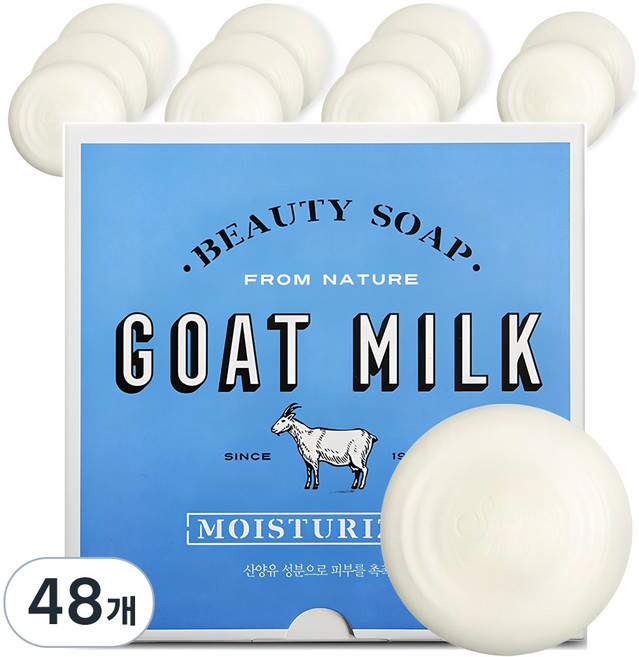 샤워메이트 산양유 비누 플러스, 90g, 48개입