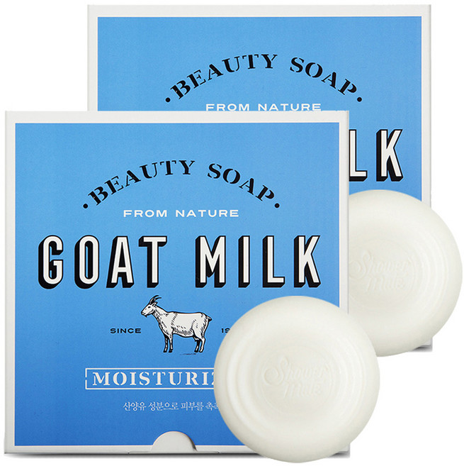 샤워메이트 산양유 비누 화이트 플러스, 90g, 24개