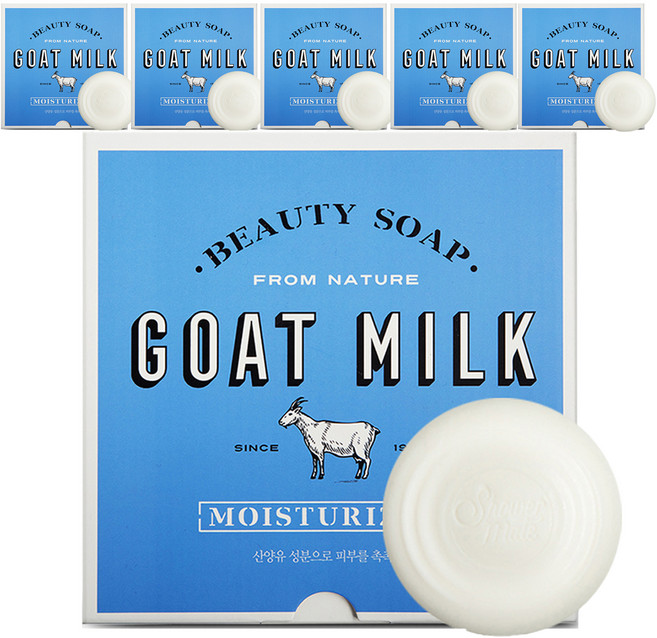 샤워메이트 산양유 비누 화이트 플러스, 90g, 72개