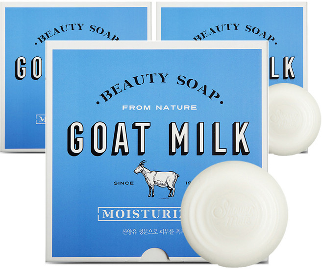 샤워메이트 산양유 비누 화이트 플러스, 90g, 36개