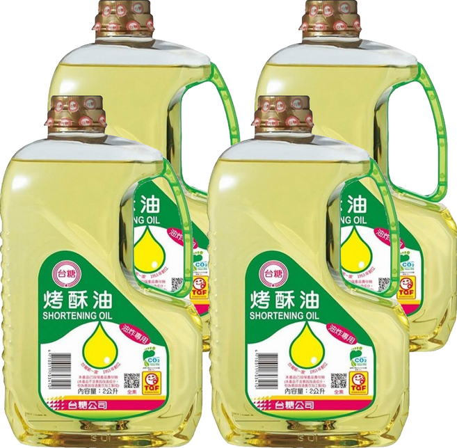 台糖 烤酥油, 2L, 4瓶
