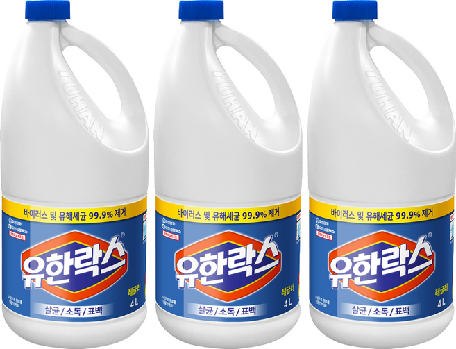 유한락스 레귤러, 4L, 3개