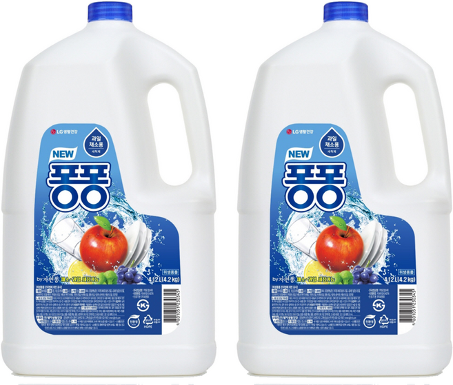 퐁퐁 주방세제, 4.12L, 2개