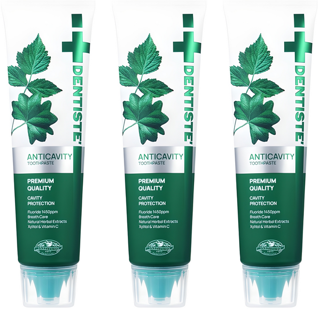 덴티스테 안티캐비티 치약, 100g, 3개