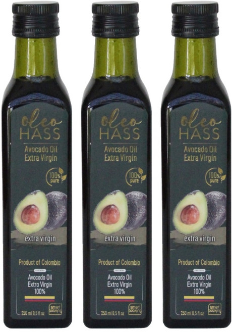 HASS 엑스트라 버진 아보카도 오일, 250ml, 3개