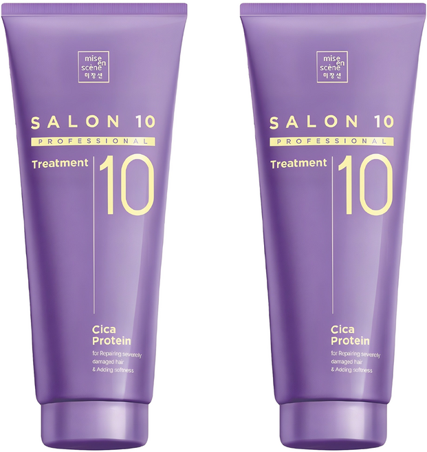 미쟝센 살롱 10 프로페셔널 시카 프로틴 헤어트리트먼트, 215ml, 2개