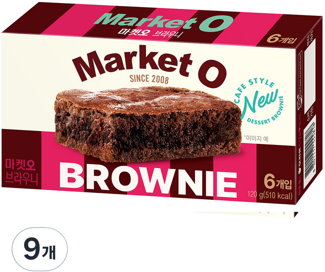 마켓오 브라우니 6p, 120g, 9개