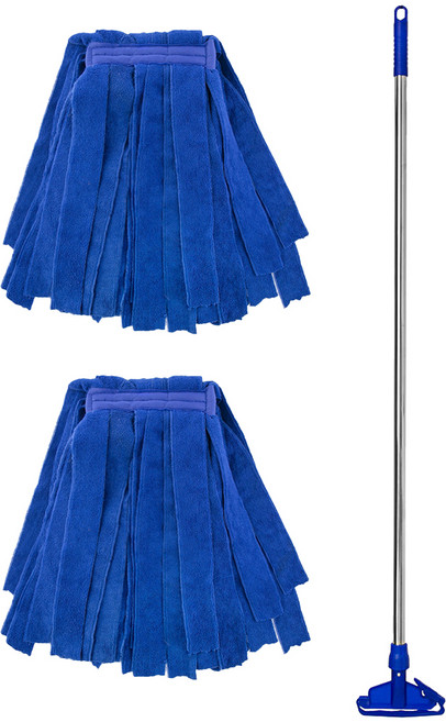 코멧 스텐 마포대 + 극세사 마포걸레 2p 세트, 파랑색, 1세트