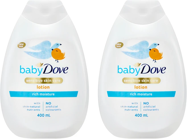 베이비도브 리치 모이스처 유아 바디로션, 400ml, 2개 - 쿠팡