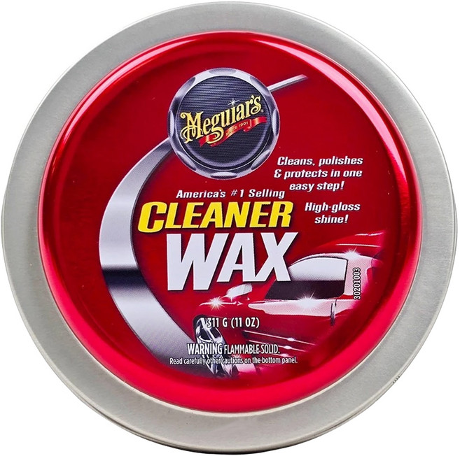 Meguiar's 美光 三合一科技蠟 固態 清潔 拋光, 311g, 1罐