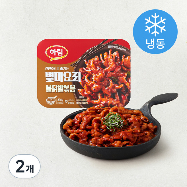 하림 별미요리 불닭발볶음 (냉동), 300g, 2개