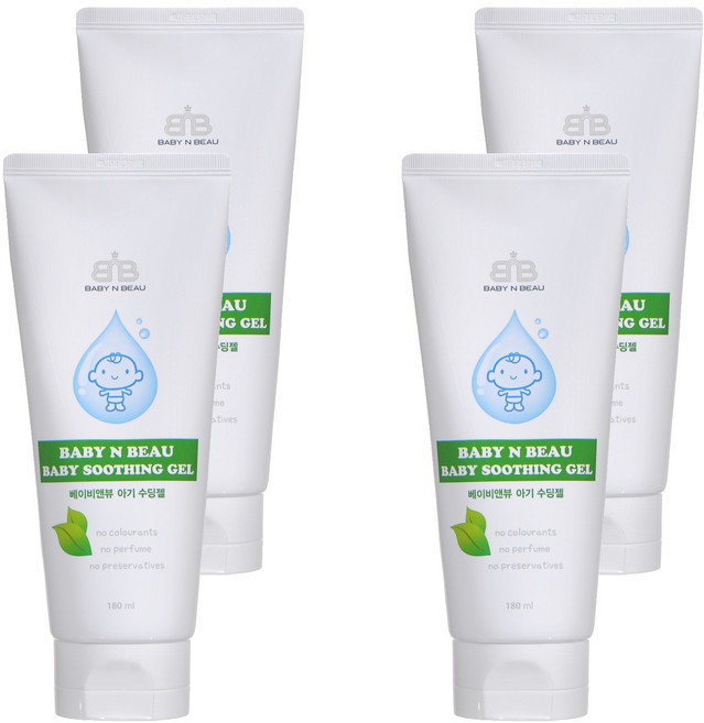 뷰앤뷰 아기 수딩젤, 180ml, 4개