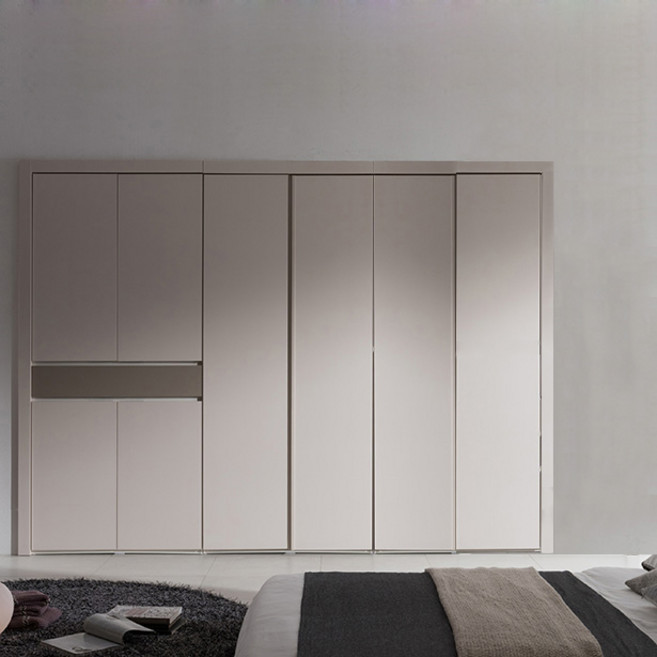 리바트 뉴트 붙박이장 세트 3900이상 4000미만 방문설치, 화이트메플(바디) + 누디베이지 + 그레이(도어)