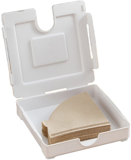 난리시스터즈 다용도 커피 여과지 보관함, 흰색, 1개