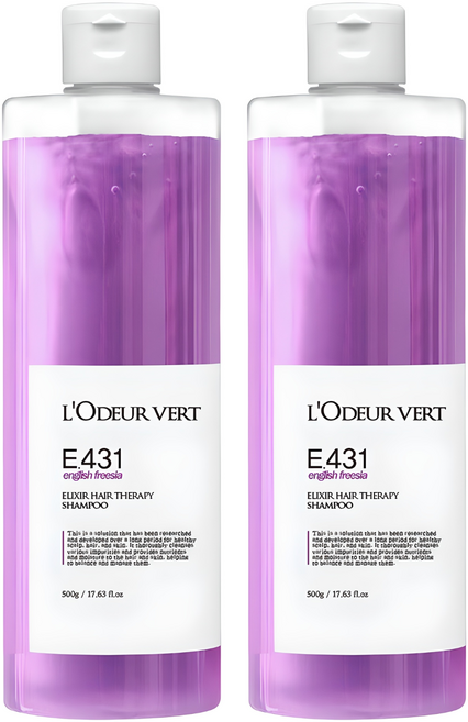 로더베르 엘릭서 헤어 테라피 샴푸 잉글리시 프리지아, 500g, 2개