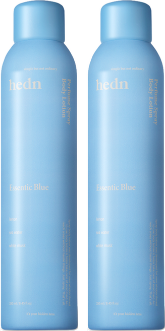 hedn 퍼퓸 스프레이 바디로션 에센틱 블루향, 250ml, 2개