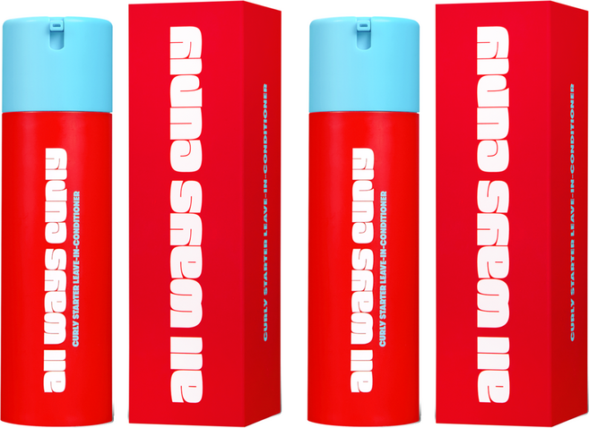 올웨이즈컬리 컬리 스타터 리브인 수분케어 컨디셔너, 2개, 140ml