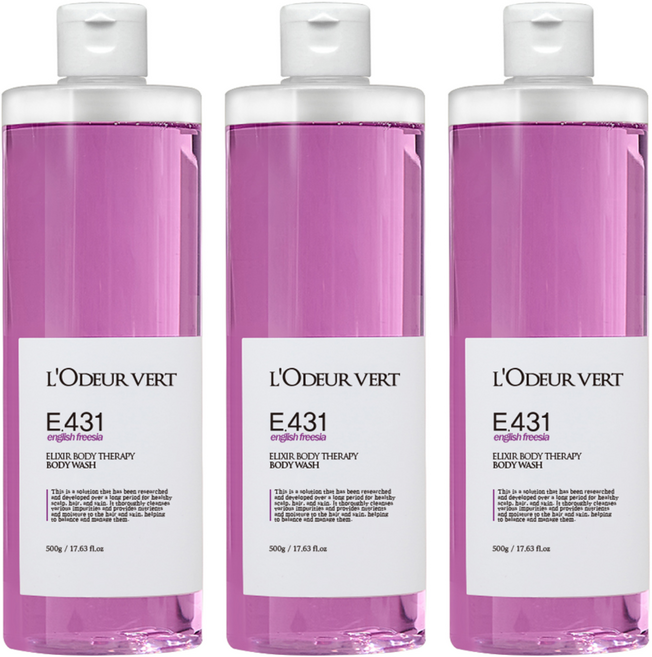 로더베르 엘릭서 테라피 바디워시, 3개, 500g