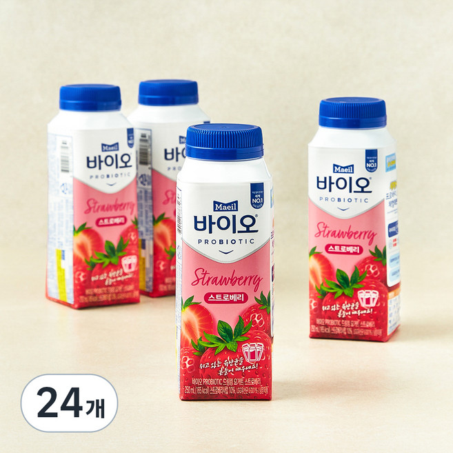 매일바이오 드링킹 요거트 딸기, 250ml, 4개입, 6개