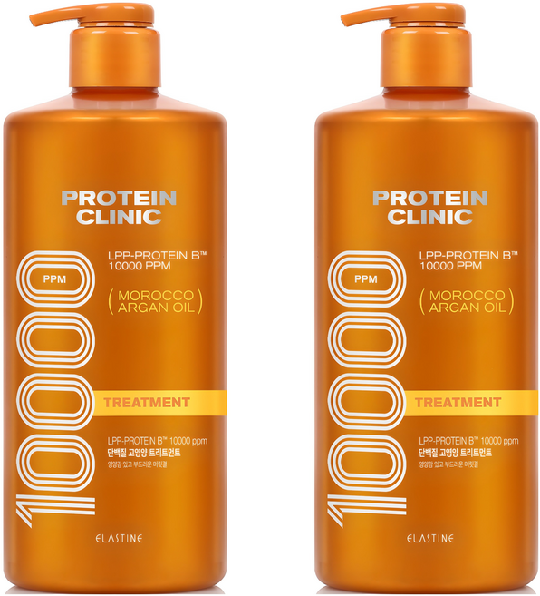 엘라스틴 프로틴 클리닉 10000 고영양 단백질 트리트먼트, 1L, 2개