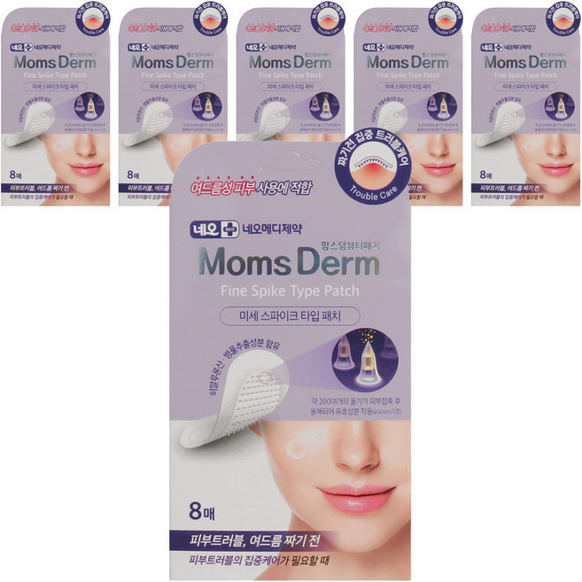 네오 맘스덤뷰티패치 미세 스파이크타입 여드름패치, 6세트