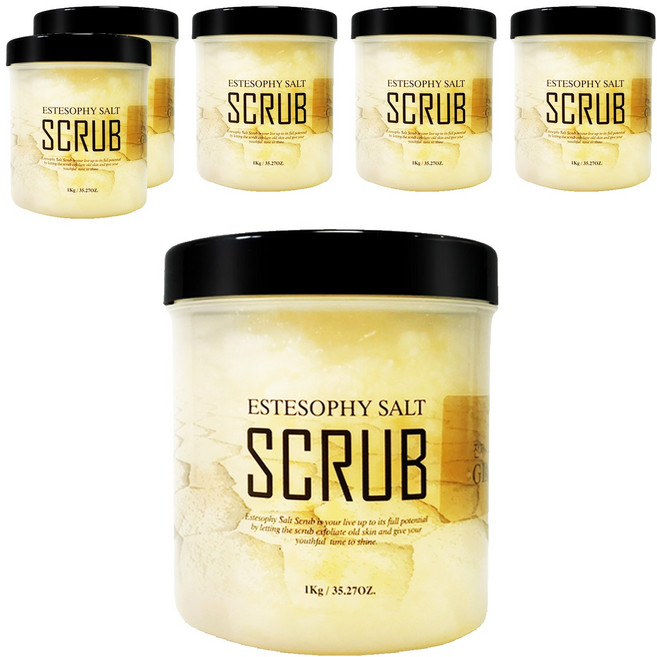 에스테소피 바디 스크럽 솔트 솝 진저, 1kg, 6개
