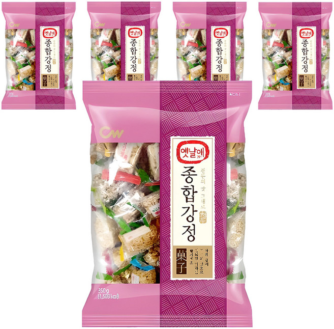 청우식품 옛날애 종합강정, 350g, 5개