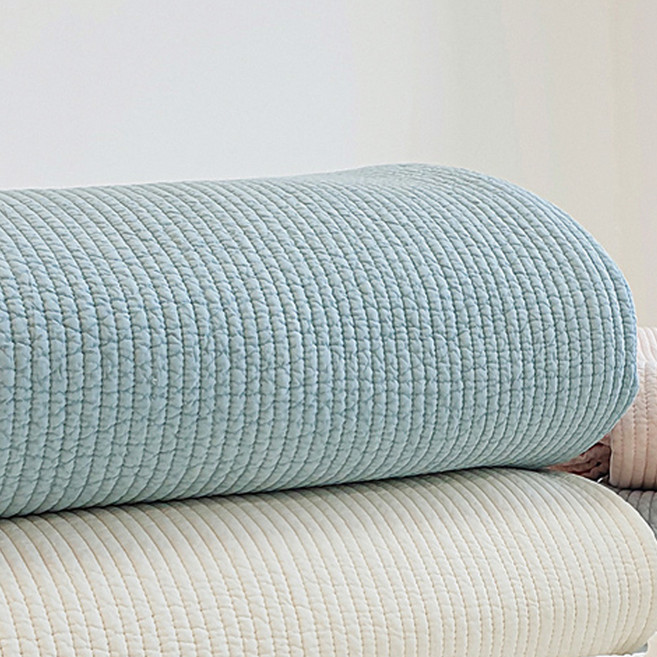 속까지 순면 60수 목화솜 침대패드, 민트