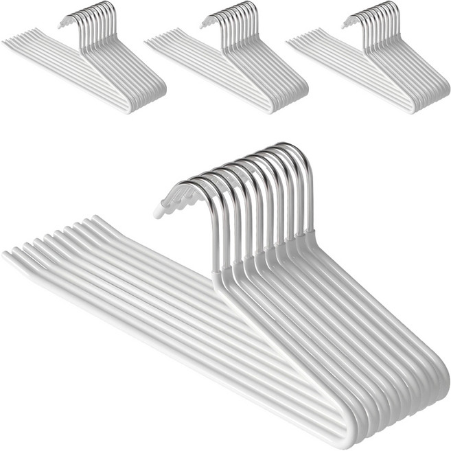 코멧 홈 논슬립 바지걸이, 화이트, 40개