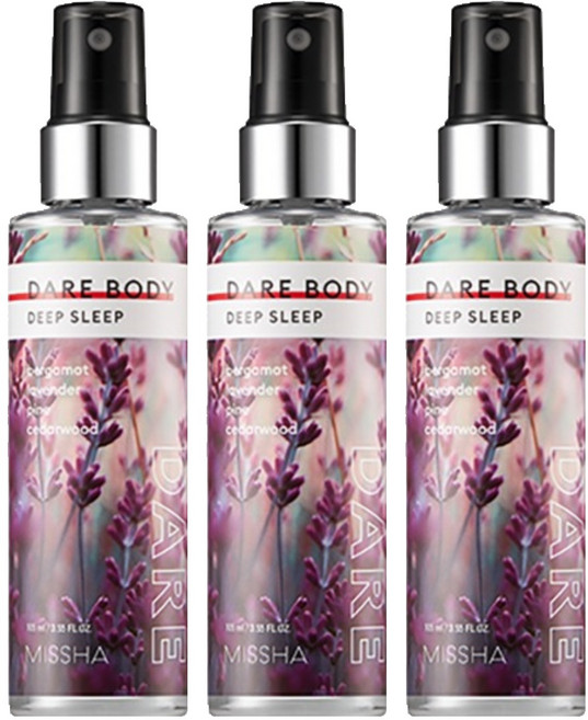 미샤 데어 바디 미스트 푹잠유도제, 105ml, 3개