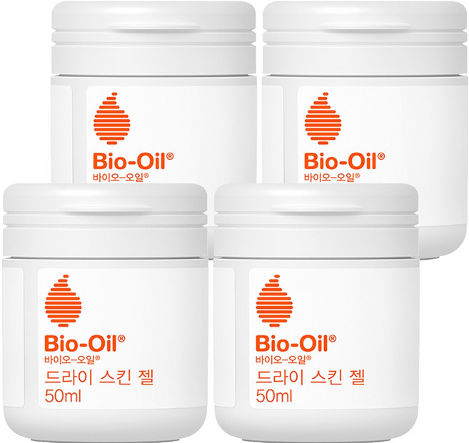 바이오오일 드라이 스킨 바디 젤 크림, 4개, 50ml