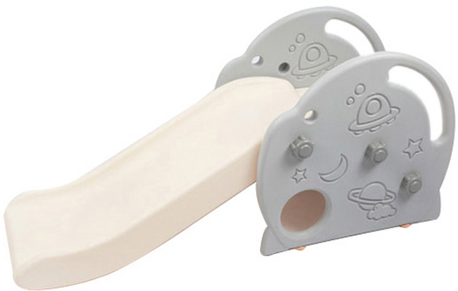 쿠쿠토이즈 로켓 미끄럼틀, 그레이 + 아이보리, 1개