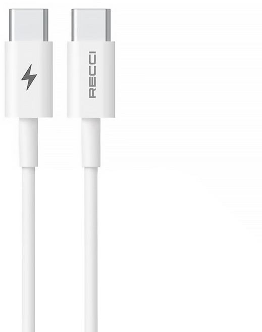 Recci 大白60W線 PD-TypeC P05CC, 1.5m, 1條, 白色