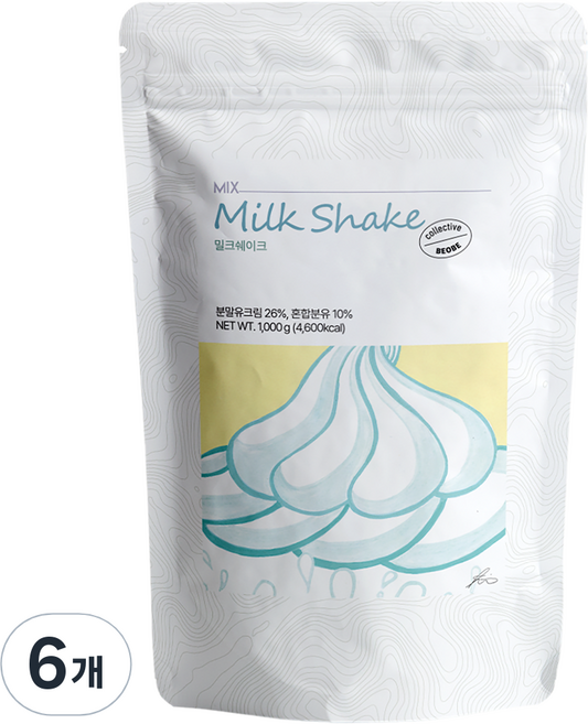 베오베 밀크쉐이크 파우더, 1kg, 6개