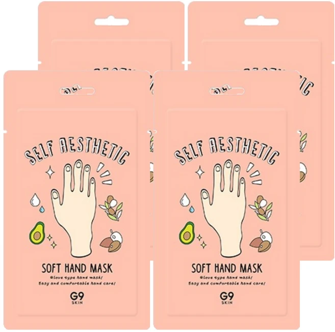 지나인스킨 셀프 에스테틱 소프트 핸드 마스크, 5ml, 4개 - 쿠팡