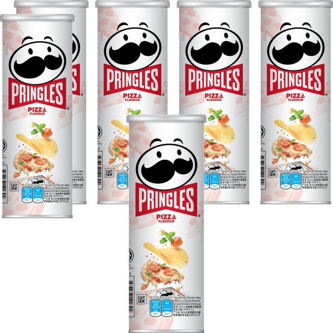 PRINGLES 品客 洋芋片 比薩口味, 102g, 6罐