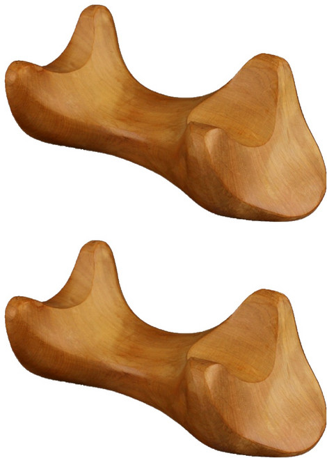 MEO 우드 마사지 장미목 거북이 괄사, 2개