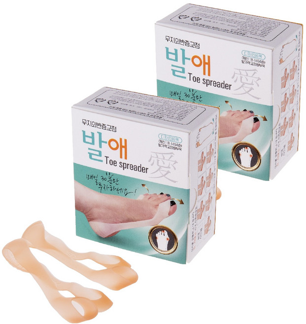 발가락 변형 교정구 발애 1SET 스킨, 2개