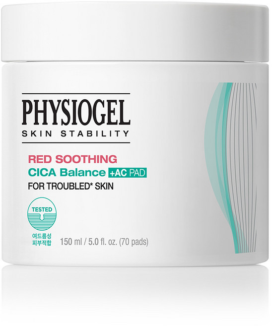 피지오겔 레드 수딩 시카밸런스 플러스 에이씨패드 150ml, 70매입, 1개